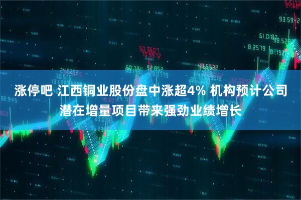 涨停吧 江西铜业股份盘中涨超4% 机构预计公司潜在增量项目带来强劲业绩增长